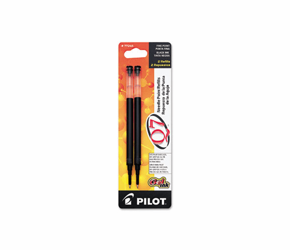 PIL77245 Refill for Q7 Retractable Gel Roller Ball Pen, Fine, Black Ink By PILOT CORP. OF AMERICA
