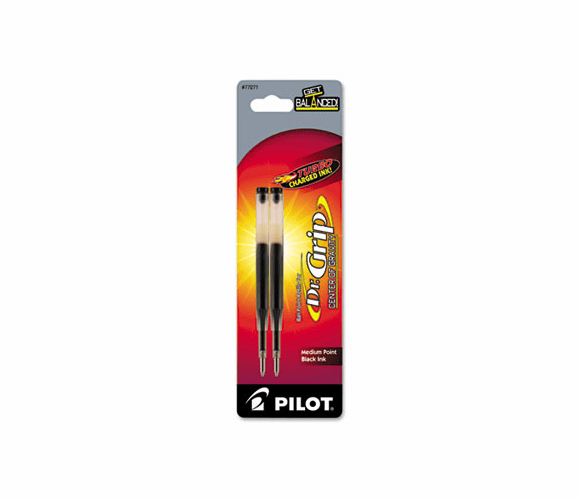 PIL77271 Refill for Dr. Grip Center Of Gravity Pen, Medium, Black Ink, 2/Pack By PILOT CORP. OF AMERICA