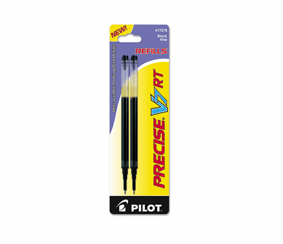 PIL77278 Refill for Precise V7 RT Rolling Ball, Fine Black Ink, 2/Pack By PILOT CORP. OF AMERICA