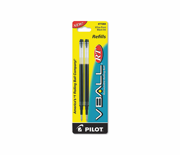 PIL77283 Refill for V Ball Retractable Rolling Ball Pen, Extra Fine, Black Ink By PILOT CORP. OF AMERICA
