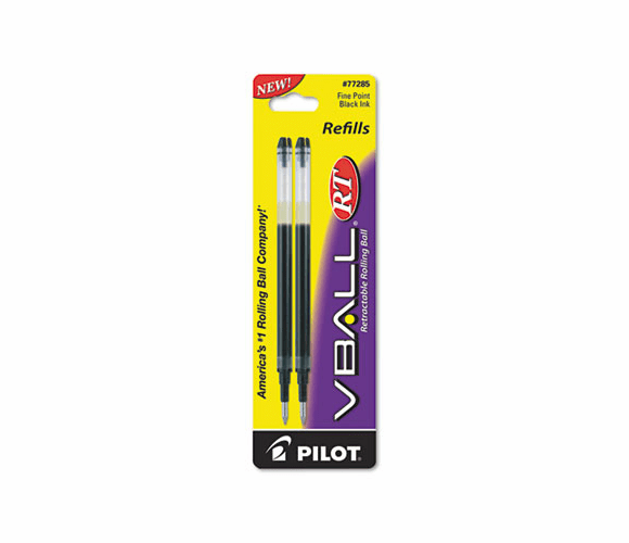 PIL77285 Refill for V Ball Retractable Rolling Ball Pen, Fine, Black Ink By PILOT CORP. OF AMERICA