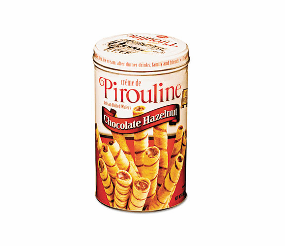 PIR05051 Chocolate Hazelnut Pirouline Rolled Wafers, 14 oz By DE BEUKELAER COPORATION
