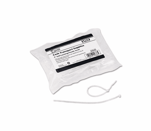 PMC04636 5" Self-locking Plastic Seals, 250 Seals/Pack, Clear By PM COMPANY