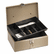 PMC04963 Lock'n Latch Steel Cash Box w/7 Compartments, Key Lock, Pebble Beige By PM COMPANY