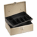 PMC04963 Lock'n Latch Steel Cash Box w/7 Compartments, Key Lock, Pebble Beige By PM COMPANY