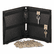 PMC04987 Security-Backed Zippered Case, 24-Key,Vinyl, Black, 7 x 1 x 8 3/8 By PM COMPANY
