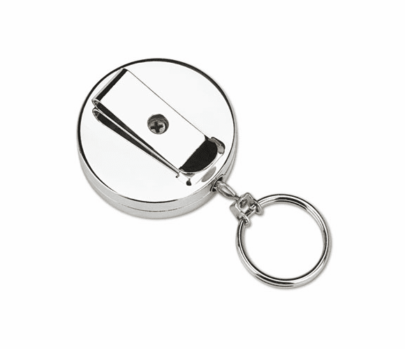 PMC04990 Pull Key Reel Wearable Key Organizer, Stainless Steel By PM COMPANY