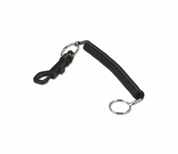 PMC04992 Key Coil Chain 'N Clip Wearable Key Organizer,Flexible Coil, Black By PM COMPANY