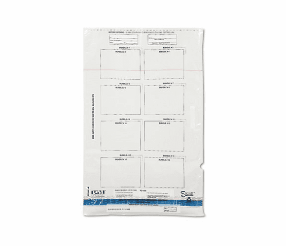 PMC58033 Clear Currency Bundle Bag, Holds 16 Bundles, 20 x 29-3/4, 100 Bags/Carton By PM COMPANY