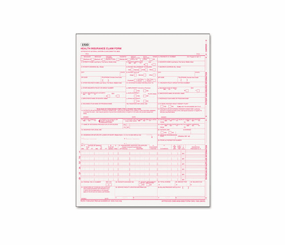 PRB04104 CMS Forms, 8 1/2 x 11, 250 Forms By PARIS BUSINESS PRODUCTS