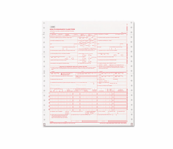 PRB05102 CMS Forms, 1 Part Continuous White, 9 1/2 x 11, 2500 Forms By PARIS BUSINESS PRODUCTS