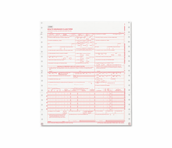 PRB05106 CMS Forms, 2 Part Continuous White/Canary, 9 1/2 x 11, 1000 Forms By PARIS BUSINESS PRODUCTS