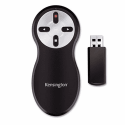 KMW33374 Wireless Presentation Remote, Integrated Laser Pointer, Projects 65 Feet, Black By ACCO BRANDS, INC.