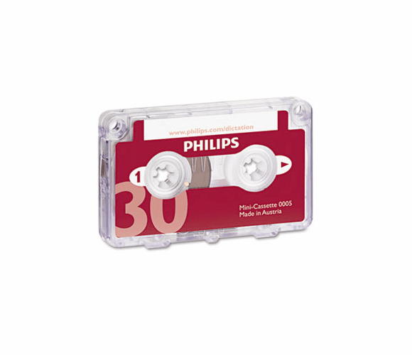 PSPLFH000560 Audio & Dictation Mini Cassette, 30 Minutes (15 x 2), 10/Pack By PHILIPS SPEECH PROCESSING