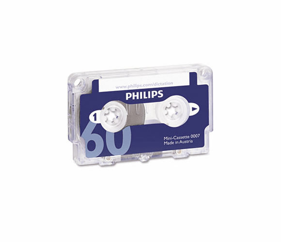 PSPLFH000760 Audio & Dictation Mini Cassette, 60 Minutes (30 x 2), 10/Pack By PHILIPS SPEECH PROCESSING