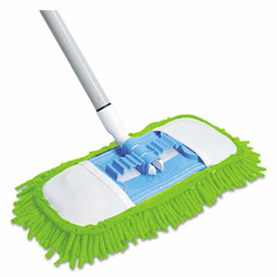 QCK060 Microfiber Dust Mop, 48" Steel Handle, Green, Each By QUICKIE