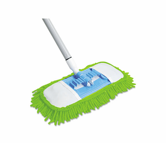 QCK060 Microfiber Dust Mop, 48" Steel Handle, Green, Each By QUICKIE