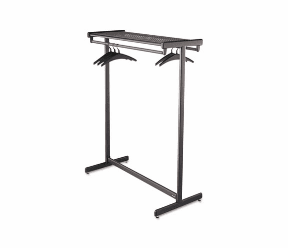 QRT20314 Double-Sided Garment Rack, Steel, Black Powder Coat By QUARTET MFG.