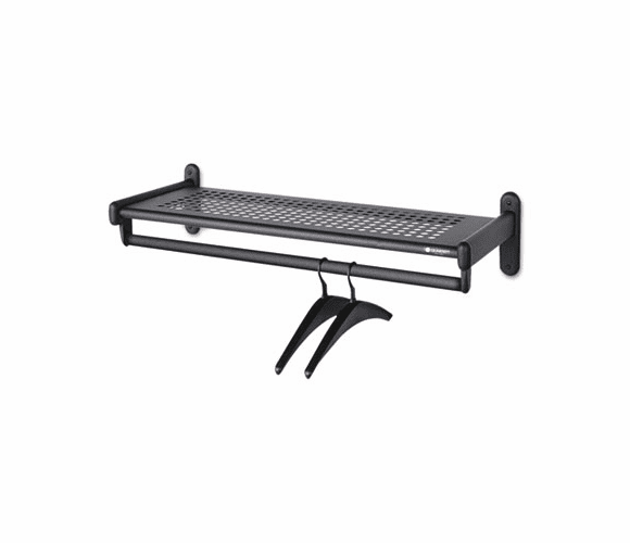 QRT20403 36" Wide Wall Shelf Rack, Powder Coated Textured Steel, Black By QUARTET MFG.
