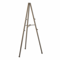 QRT21E Tripod Display Easel, 72" High, Steel, Bronze By QUARTET MFG.