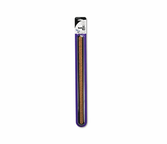 QRT23501 Bulletin Bar II Natural Cork Bulletin, 18 x 1 3/4, Natural, Black Frame By QUARTET MFG.