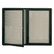 QRT2364L Enclosed Bulletin Board, Fabric Covered Cork, 48 x 36, Gray, Aluminum Frame By ACCO BRANDS, INC.