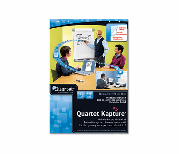 QRT23703 Kapture Digital Flipchart Pads, Self-Adhesive, 2 Pack By QUARTET MFG.