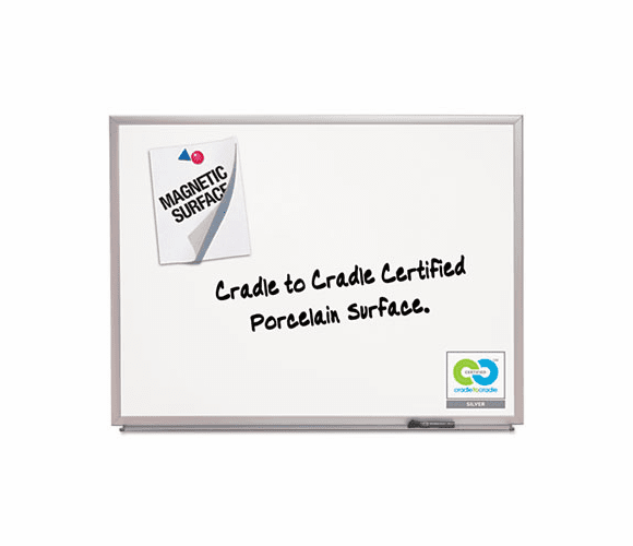 QRT2544 Magnetic Dry-Erase Board, Porcelain, 48 x 36, White, Aluminum Frame By QUARTET MFG.