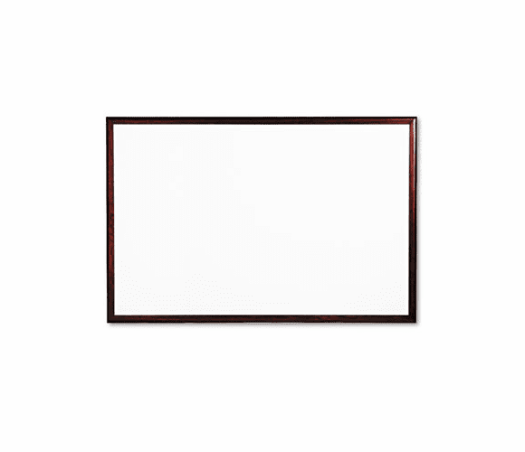 QRT2547M Magnetic Dry-Erase Board, Porcelain, 72 x 48, White, Solid Mahogany Frame By QUARTET MFG.
