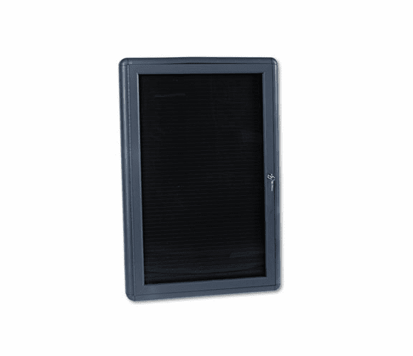 QRT2963LM Enclosed Magnetic Directory, 24 x 36, Black, Gray Frame By QUARTET MFG.
