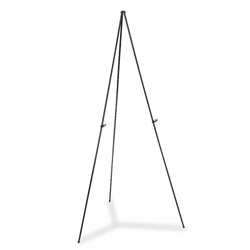 QRT29E Full Size Instant Easel, 62-3/8" Maximum Height, Steel, Black By QUARTET MFG.