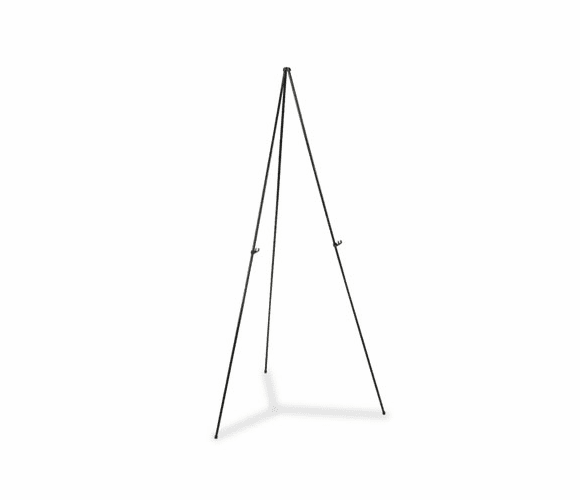QRT29E Full Size Instant Easel, 62-3/8" Maximum Height, Steel, Black By QUARTET MFG.