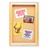 QRT363 Enclosed Bulletin Board, Natural Cork/Fiberboard, 24 x 36, Oak Frame By ACCO BRANDS, INC.