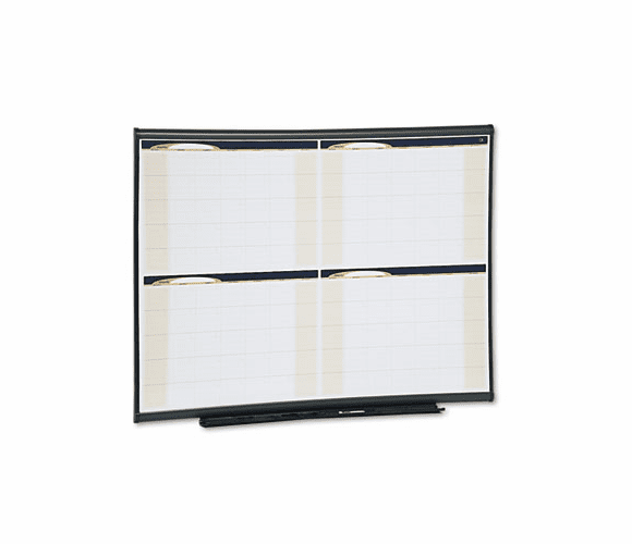 QRT4MCP43 Prestige Total Erase Monthly Calendar, 48 x 36, Gray Frame By QUARTET MFG.