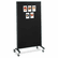 QRT6630MB Motion Marker & Bulletin Room Divider, 36w x 72h, Graphite By QUARTET MFG.