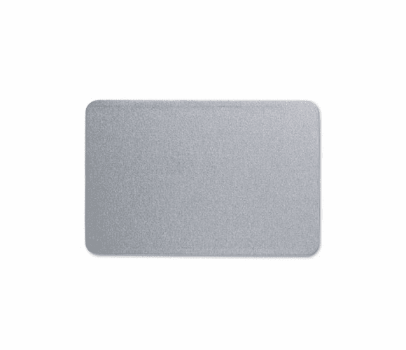 QRT7683G Oval Office Fabric Bulletin Board, 36 x 24, Gray By QUARTET MFG.