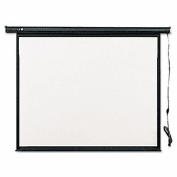 QRT770S Electric Wall or Ceiling Mount Projection Screen, 70 x 70, Three-Position Switch By QUARTET MFG.