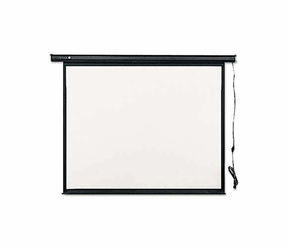 QRT770S Electric Wall or Ceiling Mount Projection Screen, 70 x 70, Three-Position Switch By QUARTET MFG.