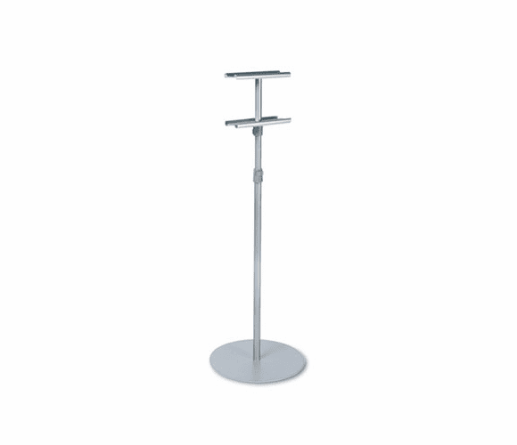 QRT7923 Adjustable Sign Stand, Metal, 44" to 73" High, Silver By QUARTET MFG.