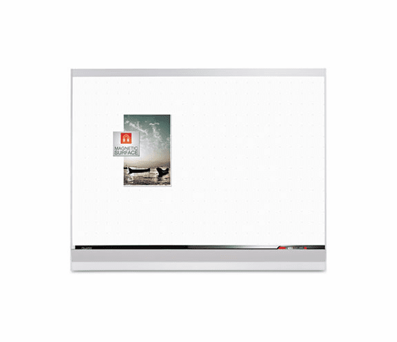 QRT85262 Porcelain Magnetic Whiteboard, 48 x 36, White/Silver By QUARTET MFG.