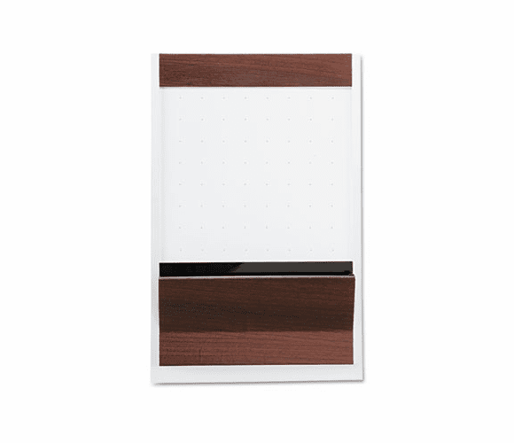 QRT85266 Porcelain Magnetic Whiteboard, 48 x 36, White/Mahogany By QUARTET MFG.