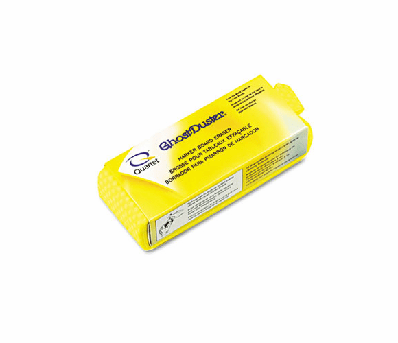 QRT920332 GhostDuster Dry Erase Board Eraser w/16 Wipes, Felt, 5 1/2w x 2d x 1 1/2h By QUARTET MFG.