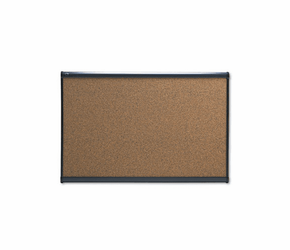 QRTB243G Prestige Bulletin Board, Graphite-Blend Cork, 36 x 24, Aluminum Frame By QUARTET MFG.