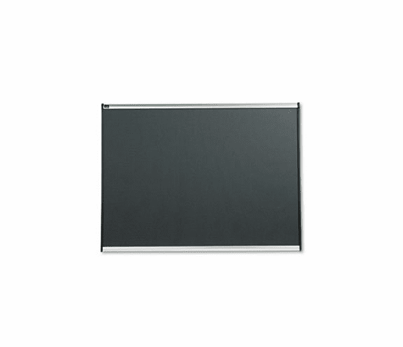QRTB444A Prestige Bulletin Board, Diamond Mesh Fabric, 48 x 36, Gray/Aluminum Frame By QUARTET MFG.