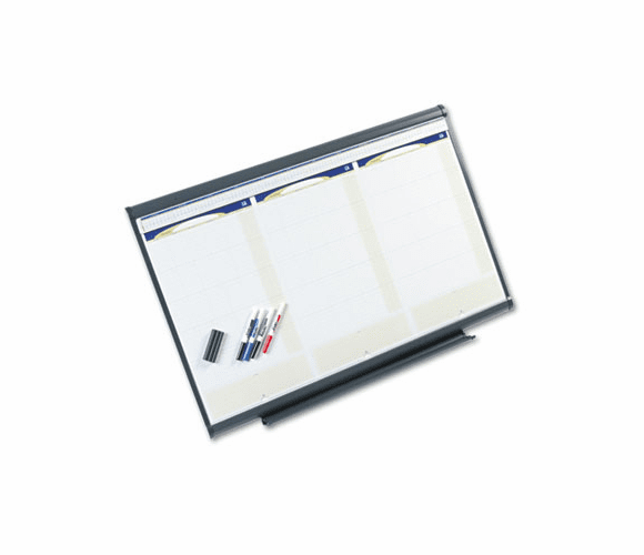 QRTCMP32 Total Erase 3-Month Modular Planning System, 36 x 24, Aluminum Frame By QUARTET MFG.