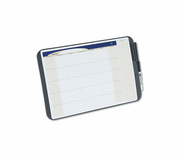 QRTCT1711 Tack and Write Monthly Calendar Board, 17 x 11, Black By QUARTET MFG.