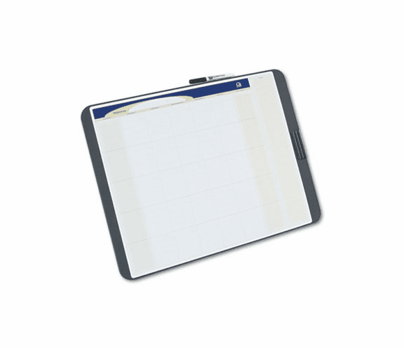 QRTCT2317 Tack and Write Monthly Calendar Board, 17 x 23, Black By QUARTET MFG.
