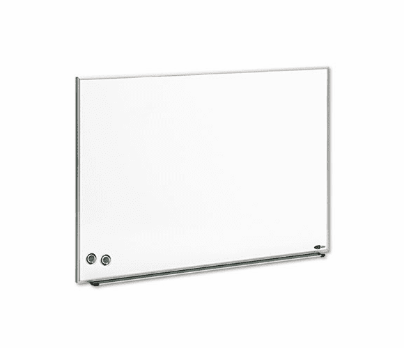 QRTM3423 Magnetic Dry Erase Board, Painted Steel, 34 x 23, White, Aluminum Frame By QUARTET MFG.