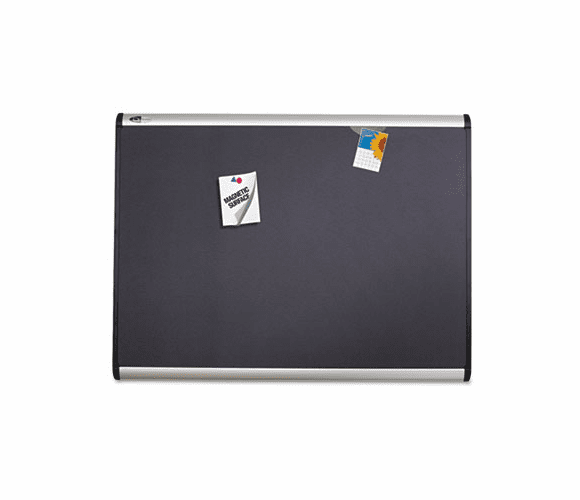 QRTMB544A Prestige Plus Magnetic Fabric Bulletin Board, 48 x 36, Aluminum Frame By QUARTET MFG.