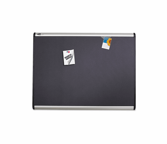 QRTMB547A Prestige Plus Magnetic Fabric Bulletin Board, 72 x 48, Aluminum Frame By QUARTET MFG.